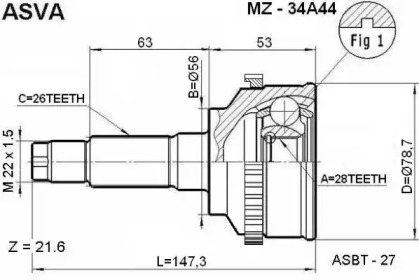 MZ-34A44 ASVA  ,  