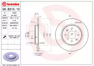 08.B310.10 BREMBO  