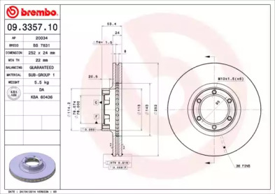 09.3357.10 BREMBO  