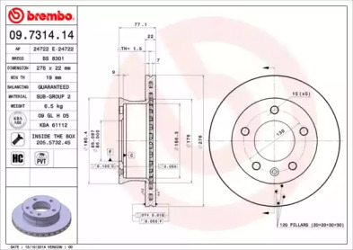 09.7314.14 BREMBO  